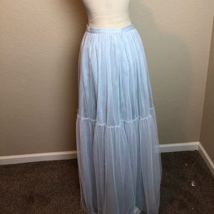 WORN ONCE! BHLDN prom dress skirt